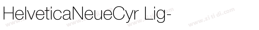 HelveticaNeueCyr Lig字体转换